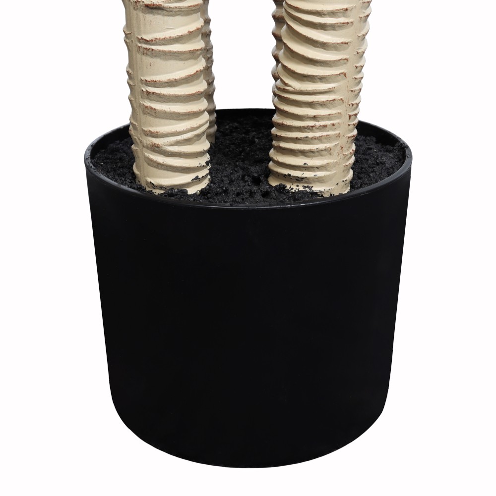Artificial Dracaena Tree with Black Plastic Pot, 1pc/set