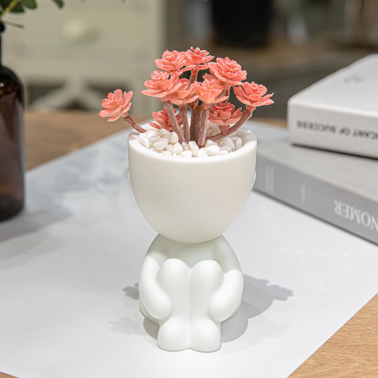 3PCS Cute Artificial Plant Office Decor