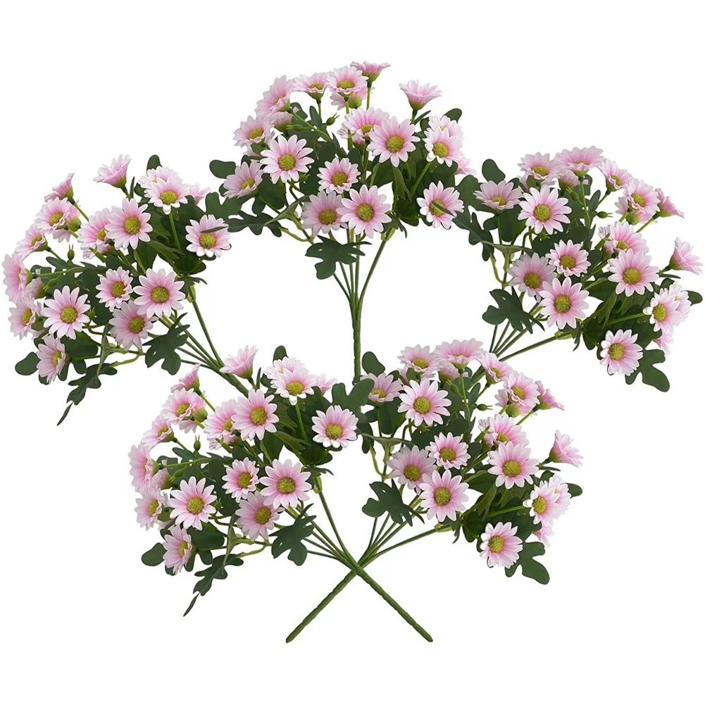 Chamomile Daisy Bouquet Made of Silk and Plastic for Living Room Bedroom Decor