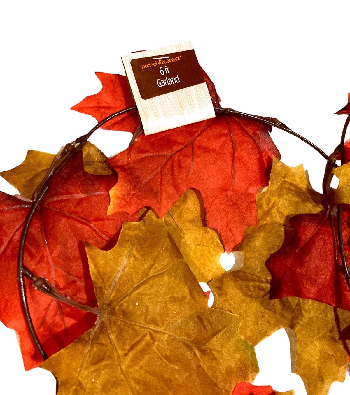 Artificial Autumn Maple Leaf Garland 18ft