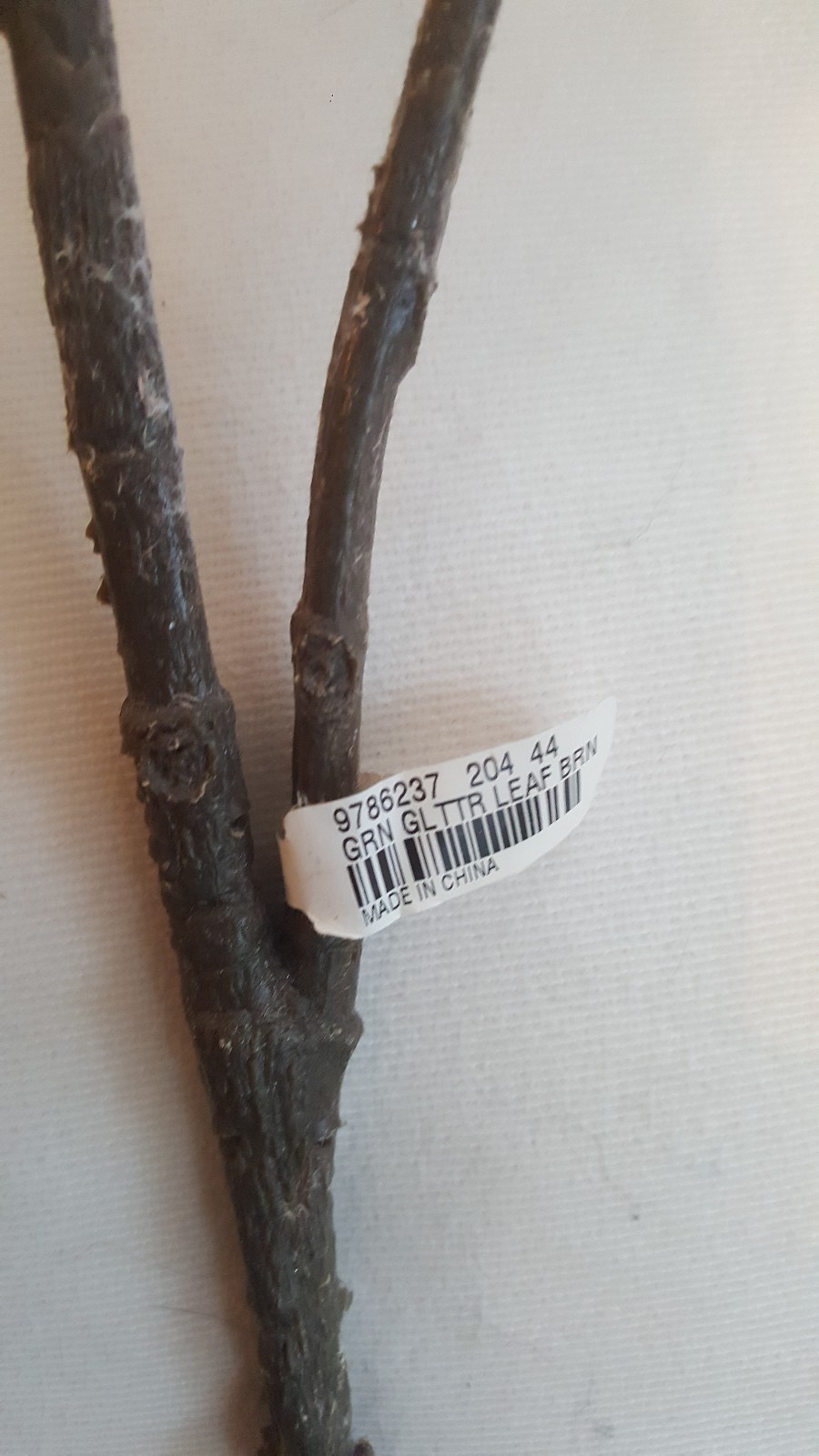 Pottery Barn Frosted Glitter Leaf Branches Lot of 3 Winter
