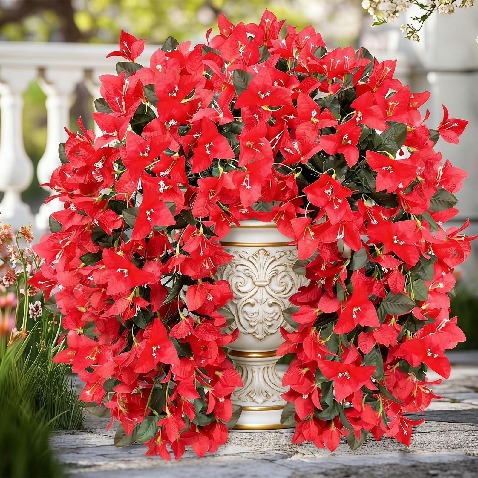 Artificial Bougainvillea Hanging Flowers Plants – Faux Bougainvillea Artifici…