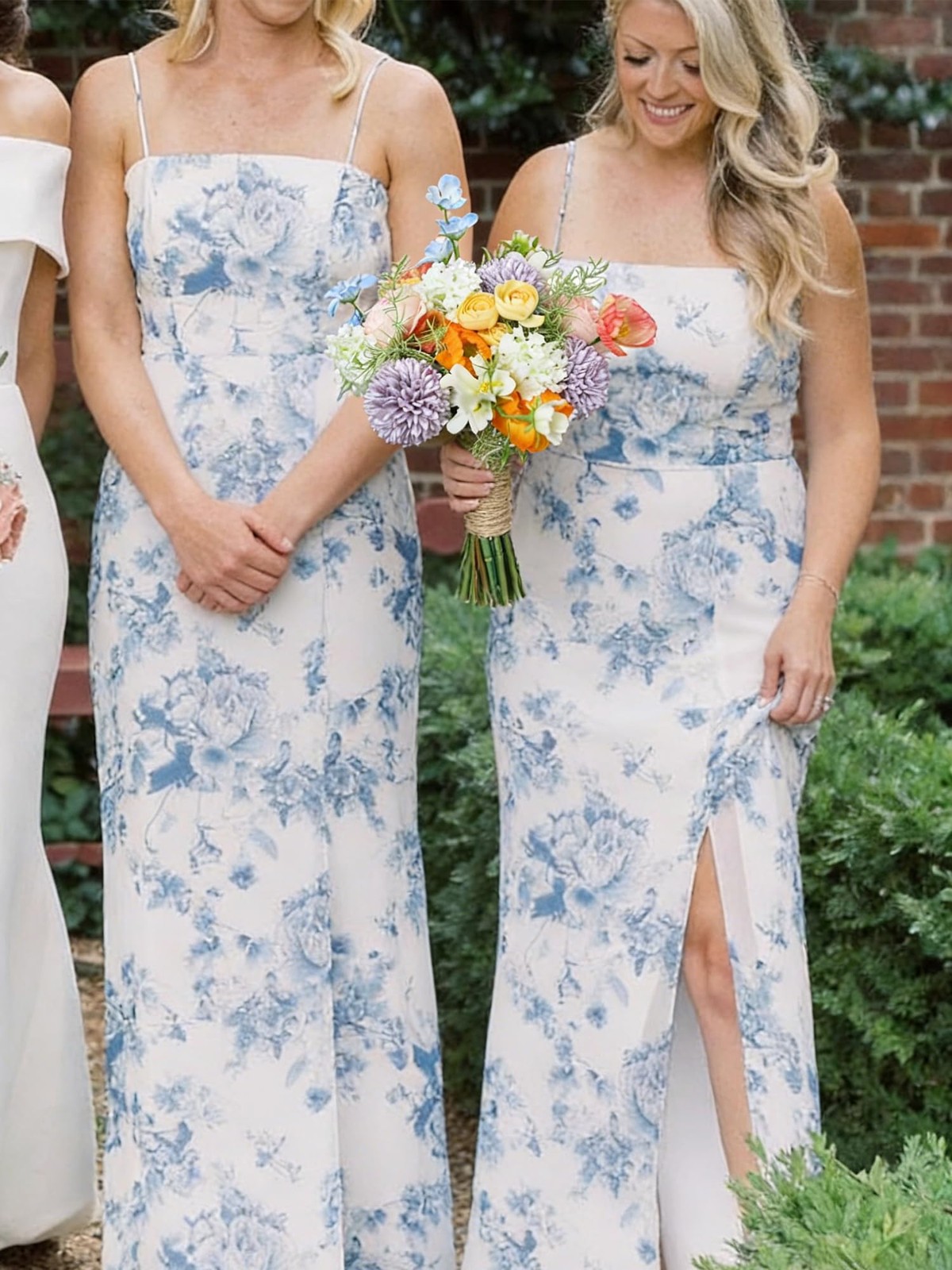 Rinlong 1Pc Wedding Bouquets for Bridesmaids Bride Spring Pastels Pink Blue A…