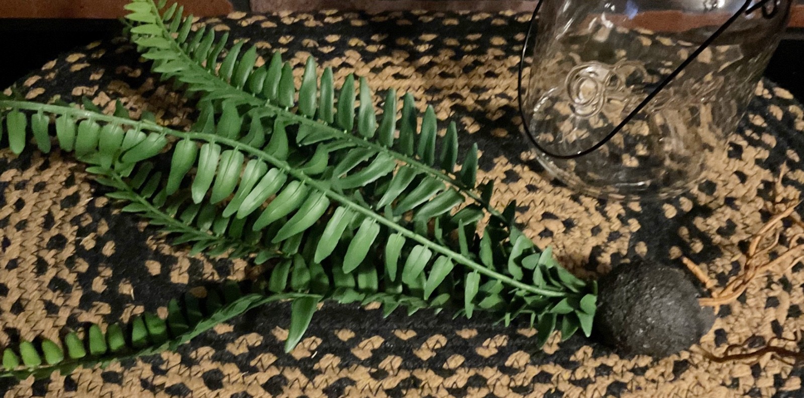 Faux Fern Root Ball Bulb Botanical Farmhouse Rustic Decor