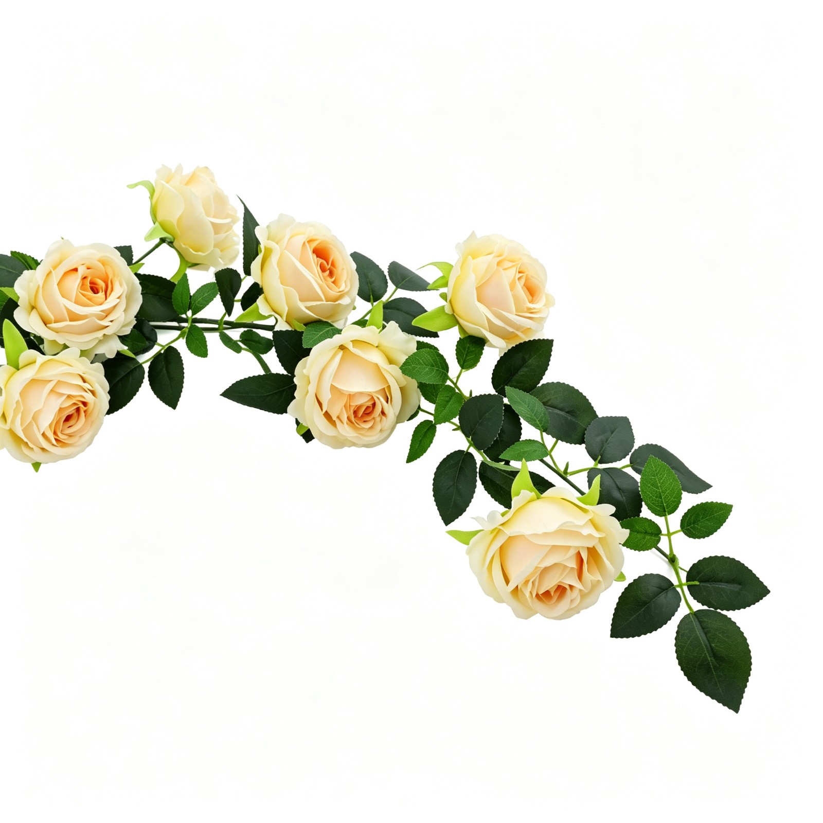 Artificial Flower Garlands Champagne Color Flower Vine Garden Wedding Decoration