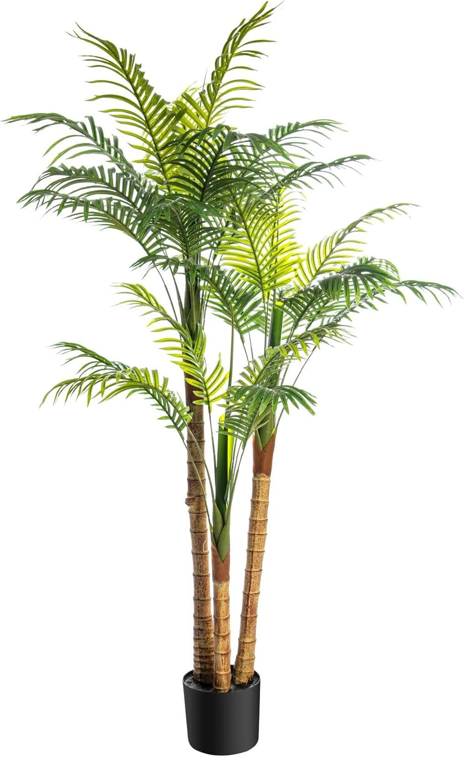 Tropical Palm Trees Artificial Silk Plant with UV Protection – 6.3′ (Pack of 2)