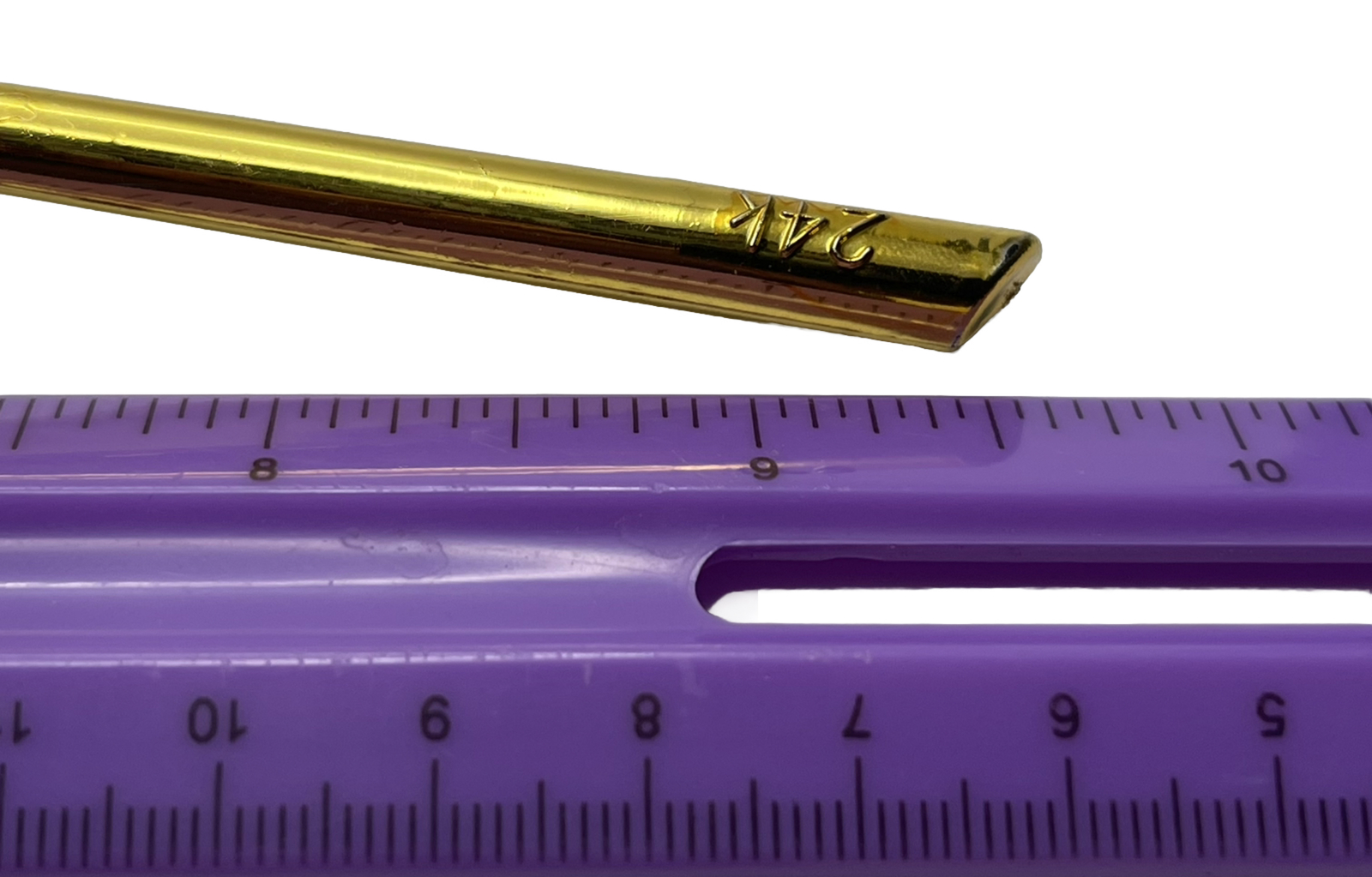 24 K Golden Foil Rose With Box Blue And Gold Plated