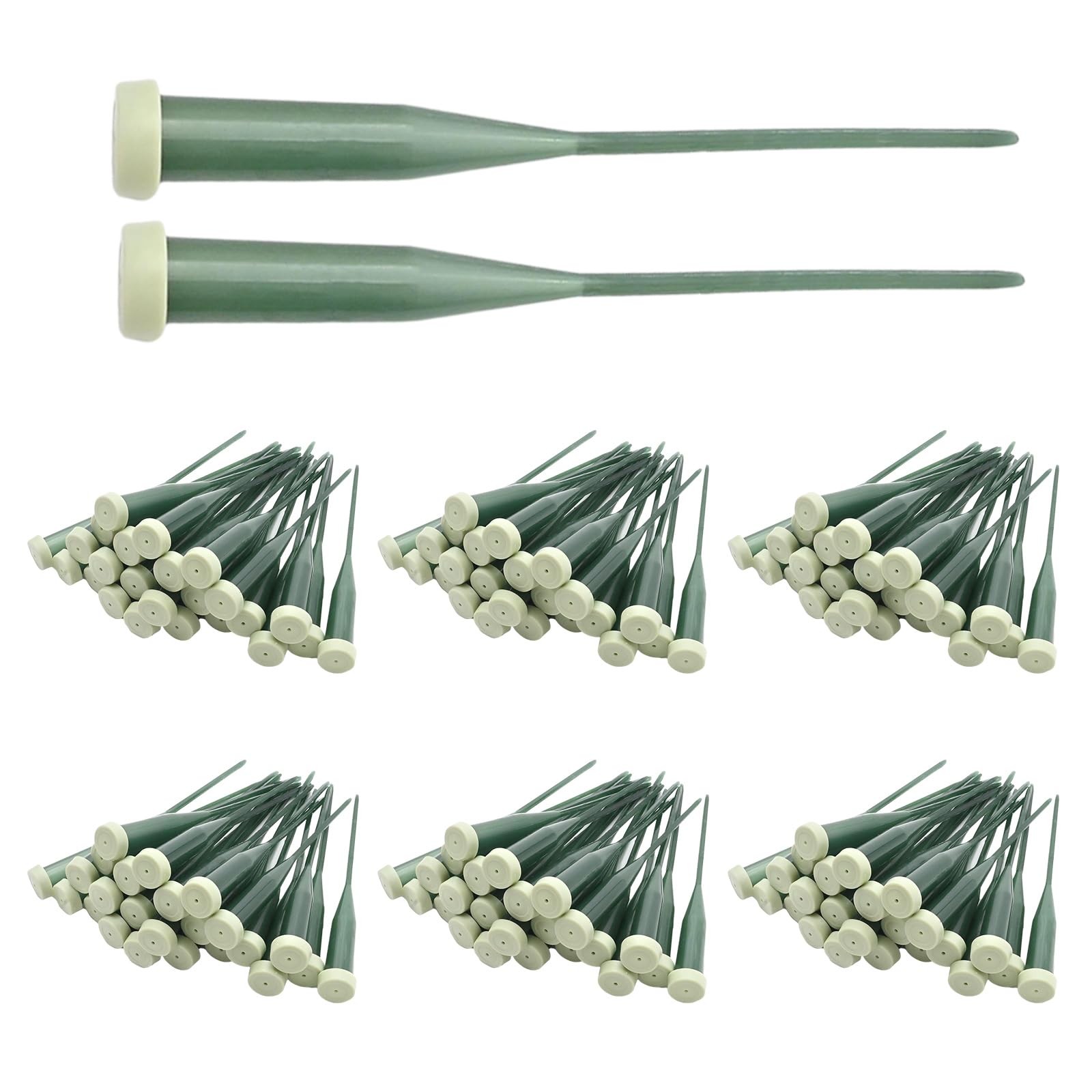 150 Pack 6 Inch Stem Water Tubes w/ Caps, Vials for Floral Arrangement