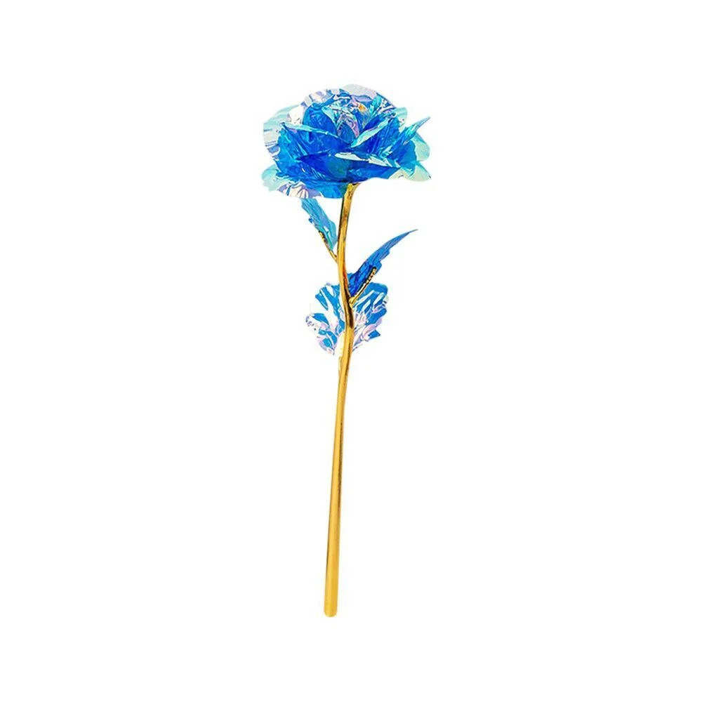 24K Eternal Rose Artificial Flowers Foil Plated Gold Rose Wedding Valentine’S Da