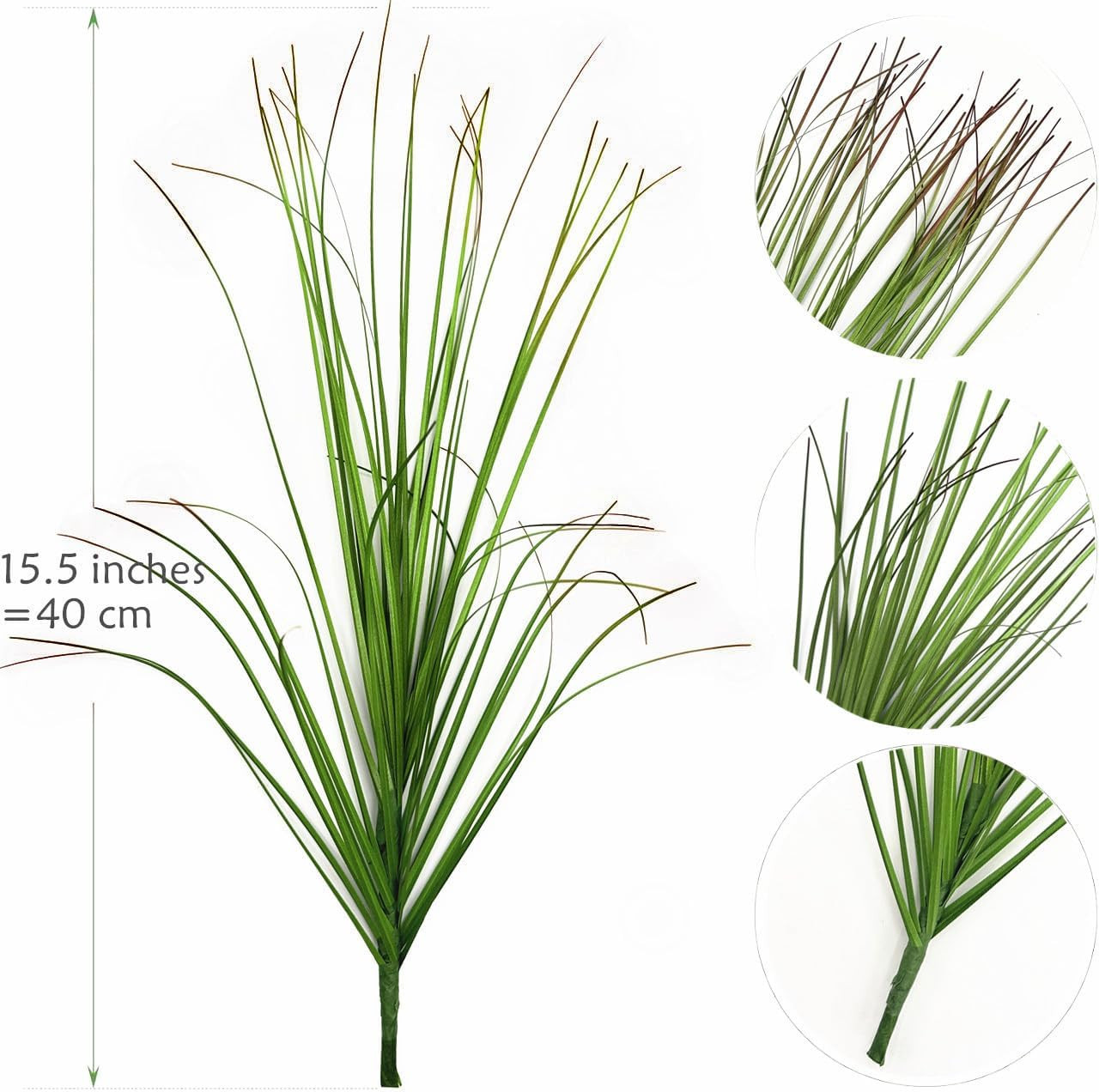 Fake Wheat Grass Plants Artificial Onion Greenery Faux Shrubs Plastic Plant Flow