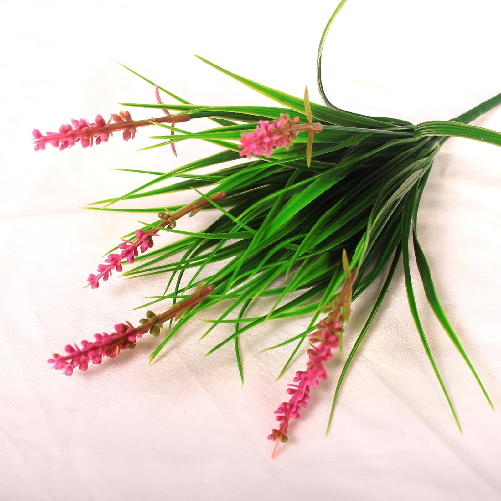 Artificial Plants Outdoor 12 Bundles Fake Monkey Grass Fade Resistant Plastic…