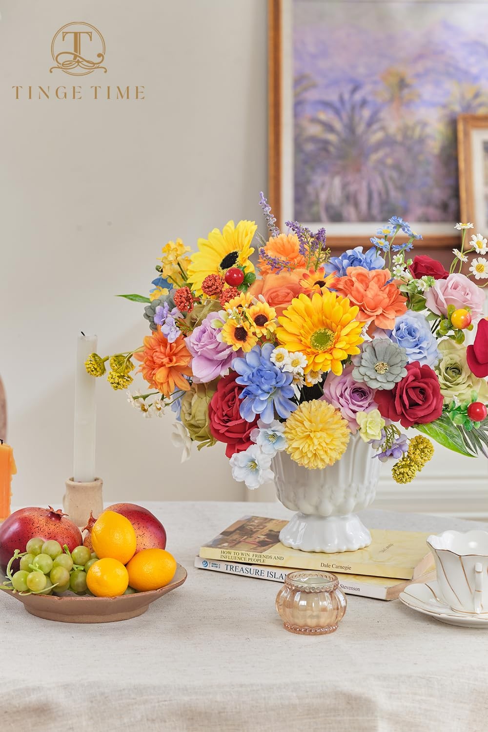 Fake Flowers Artificial Flowers Peonies Bulbous Chrysanthemum Daisy Hydrangea…