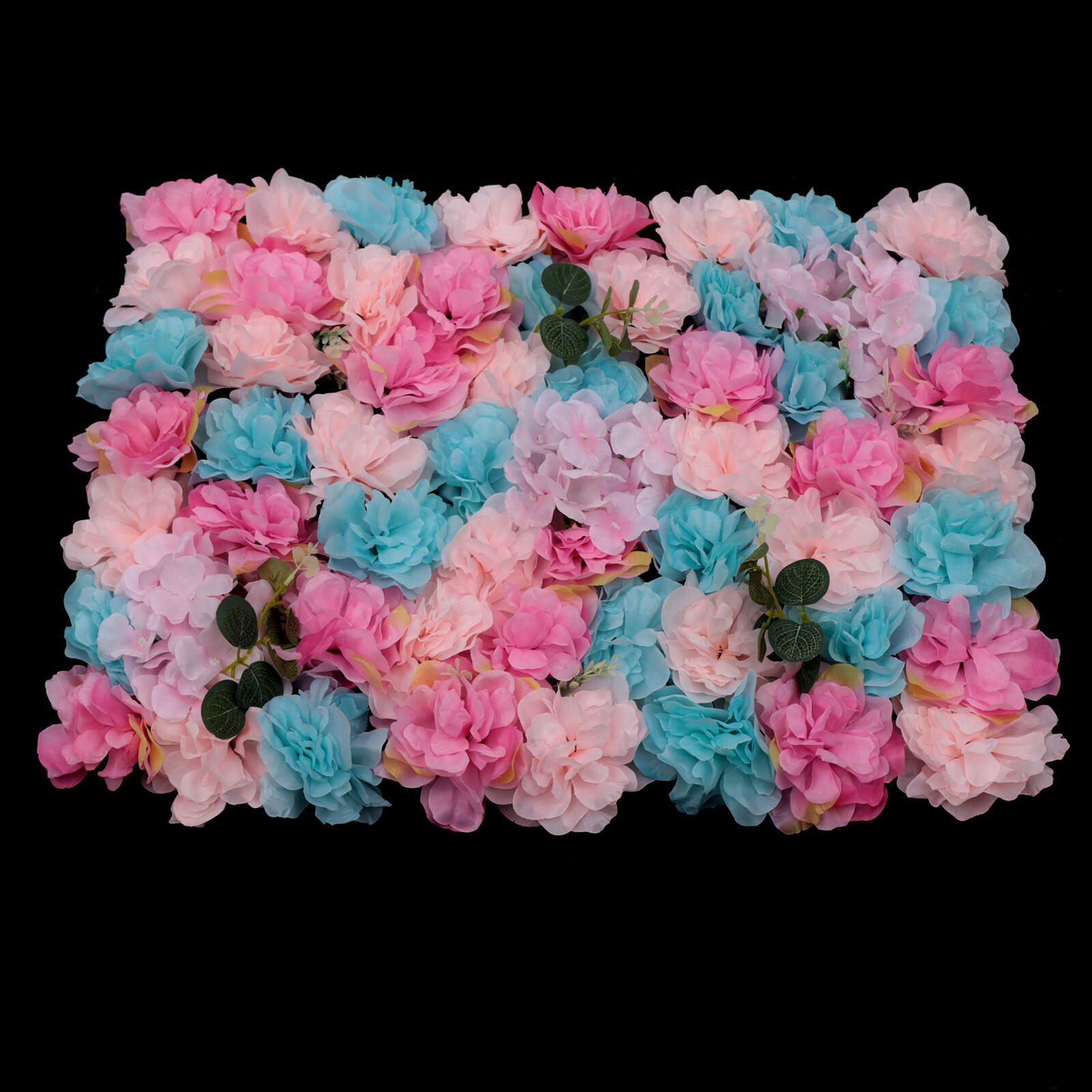 12x Artificial Flower Wall Rose Panel Floral Wedding Backdrop Decoration 60*40cm