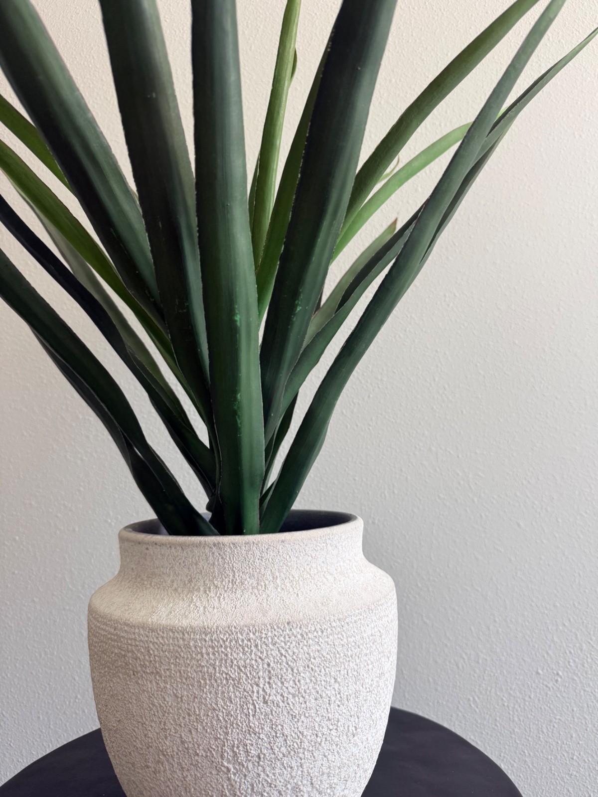 Pottery Barn Faux Yucca Plant 29″ Tall with Removable White Ceramic Pot