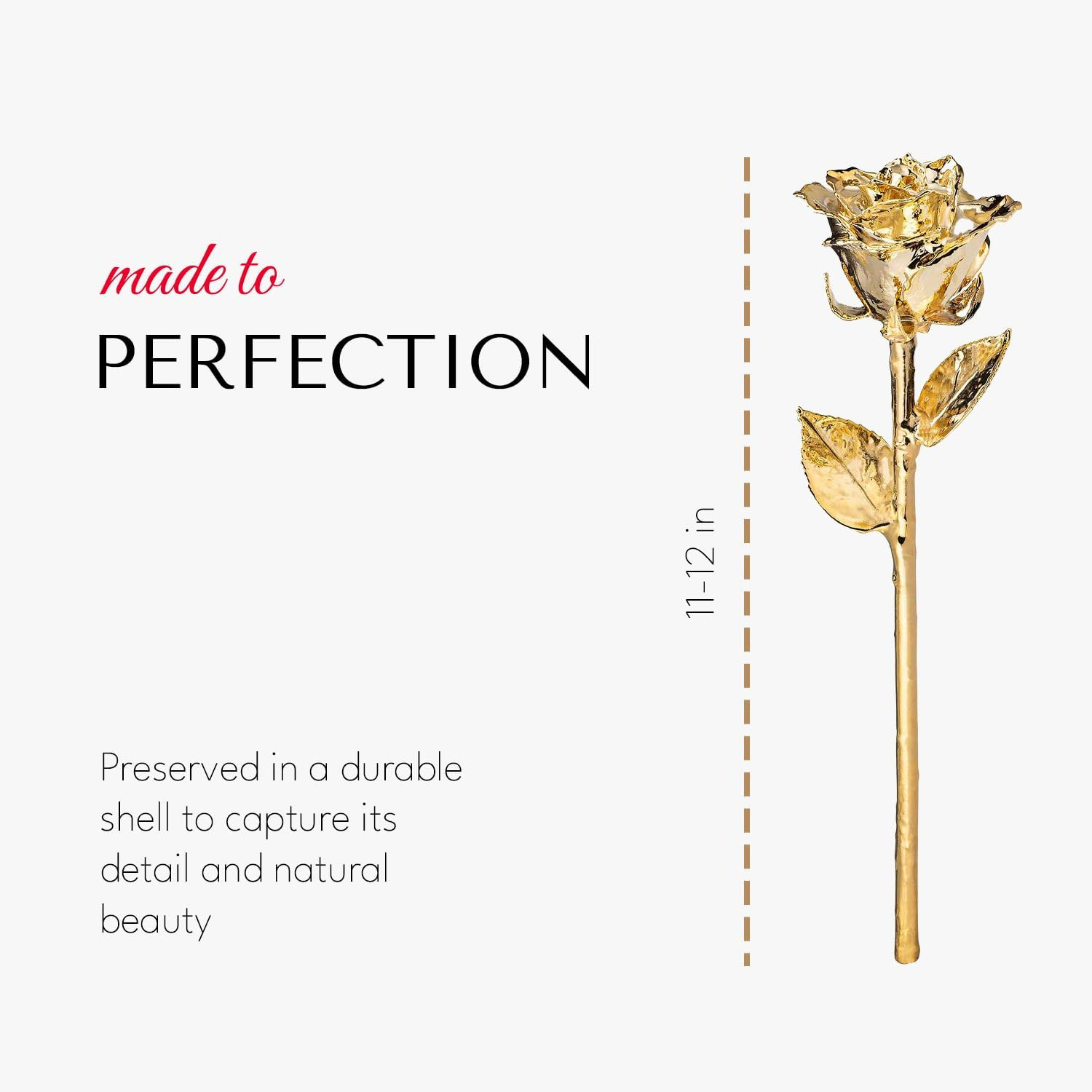 Genuine Gold Dipped Rose in Luxury Leather Case with LED Lights – Unique Gift