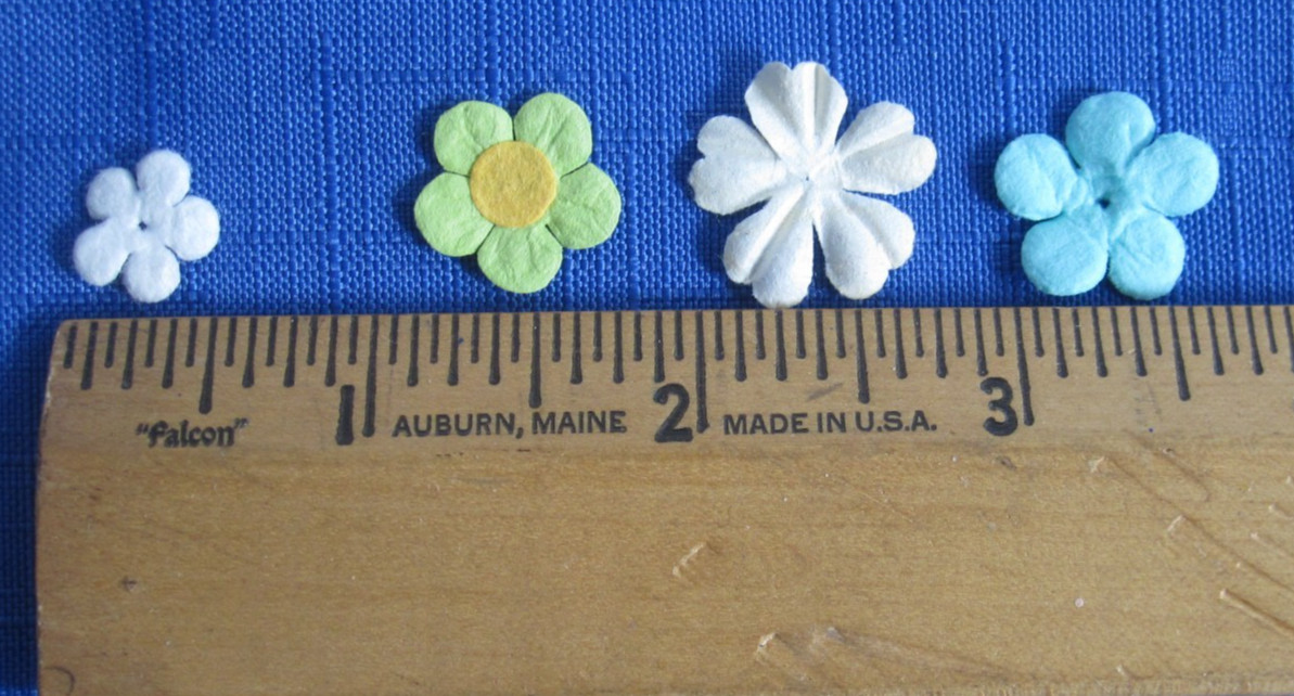 #1 Lot-14 Bags Used Mulberry Paper Flower Petals .5″-1″ Multiple Colors Sizes