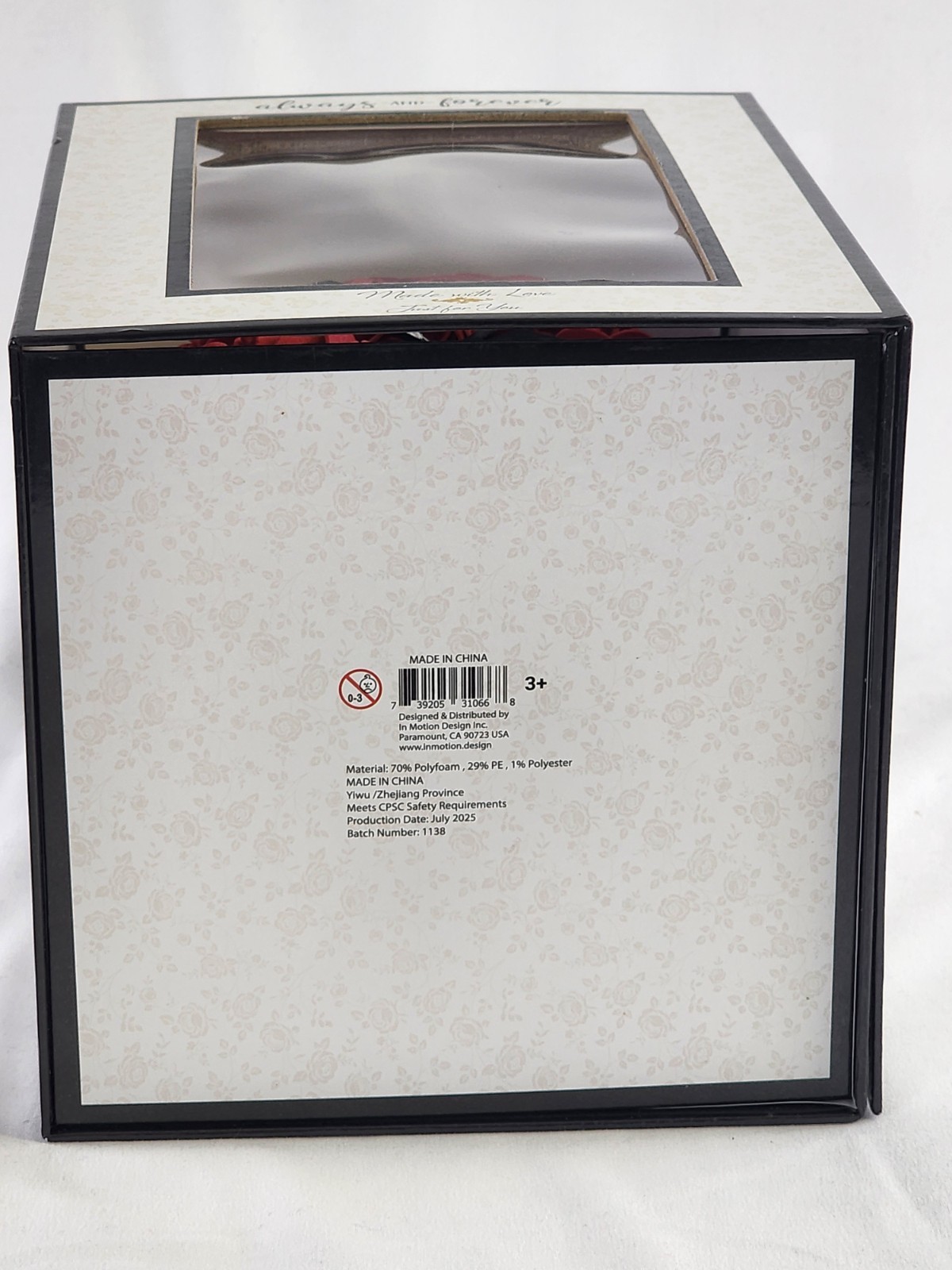 Red Rose Bear – “Always & Forever” Flower Bear in Gift Box