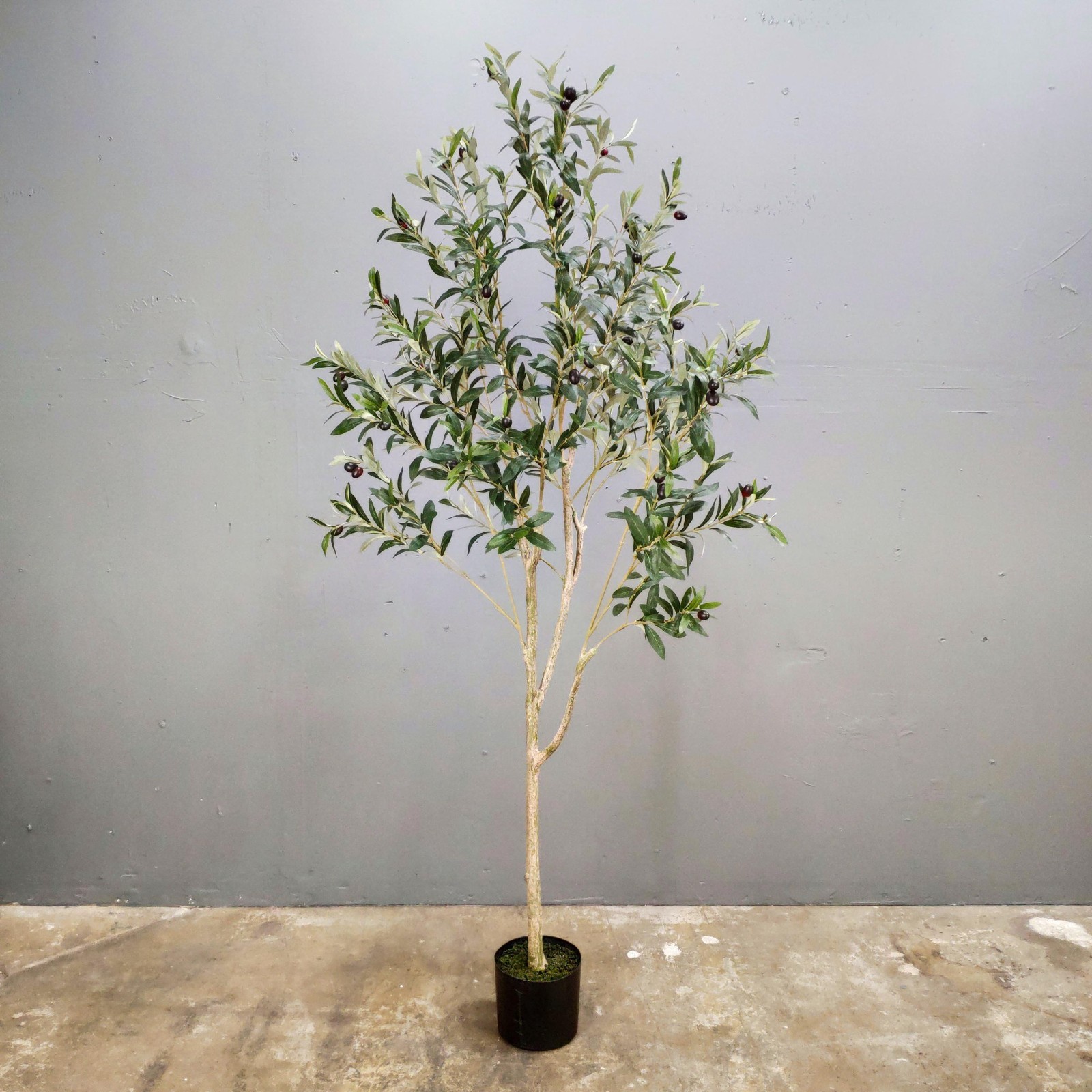 Artificial Olive Tree Faux Silk Indoor Decor Plant 4ft or 6ft