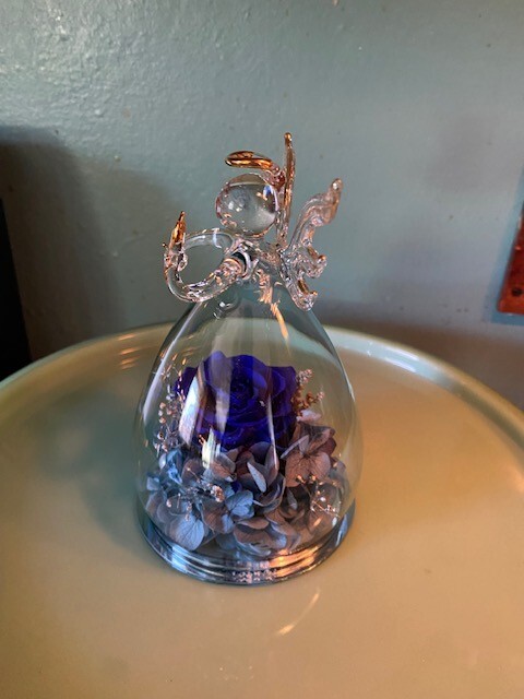 ANLUNOB The Only Eternal Rose- Blue – Great gift for Mom, Grandmother, Sister