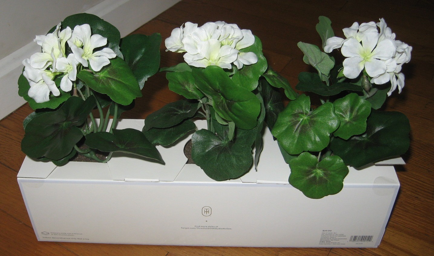 Set of 6 Geranium Potted Arrangements – Threshold Studio Decorative Plants NEW!!