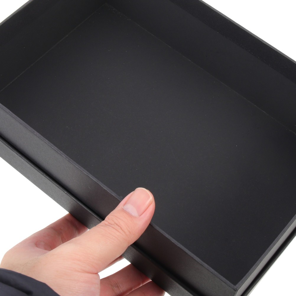2Pcs Reusable Kraft Paper Rectangle Gift Boxes Black for Party Valentine Floral