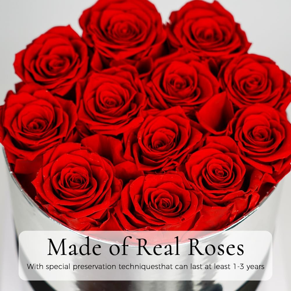 Forever Roses,Large Preserved Roses in a Box,Forever Flowers R…