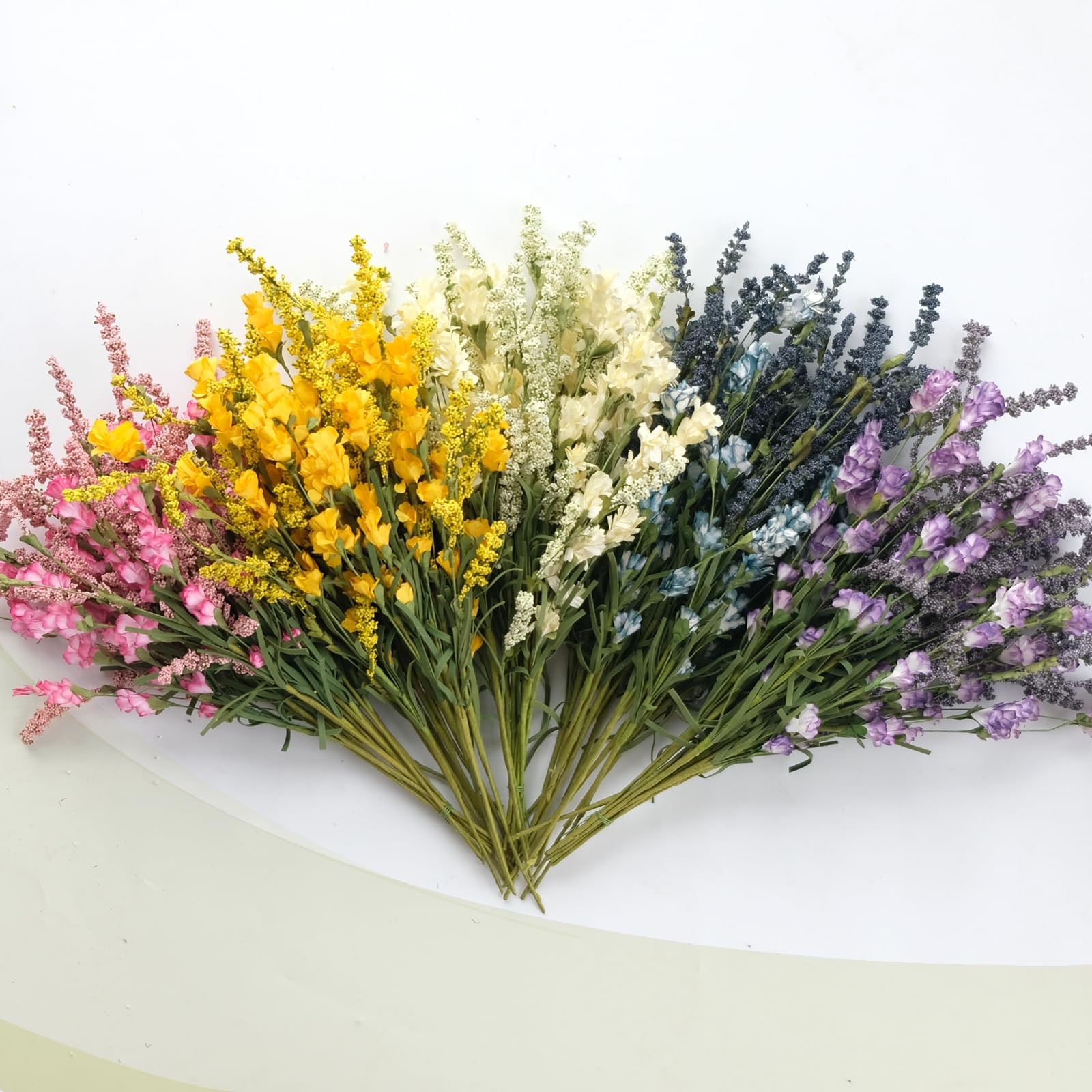 10 PCS Milky White Artificial Flower Bulk Wedding Party Vase Bouquet Decor