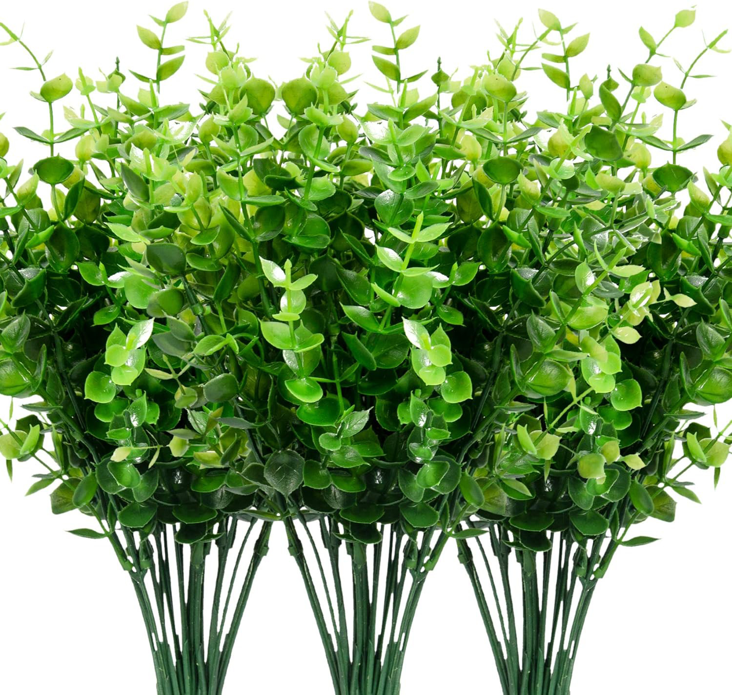 9 Bundles Fake Plants Artificial Boxwood Greenery 63 Stems Indoor Outdoor Decor