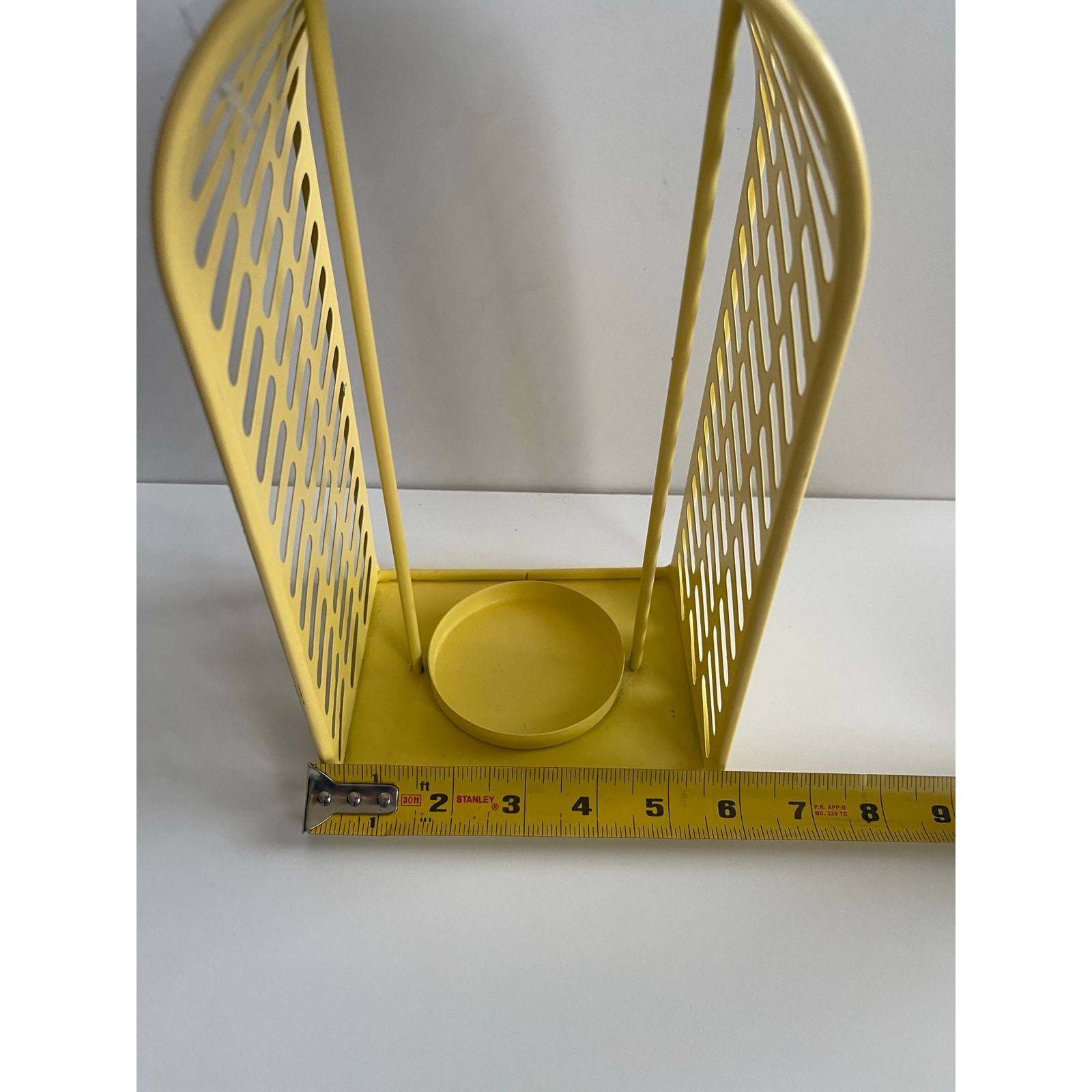 Metal Yellow Decorative Candleholder Centerpiece