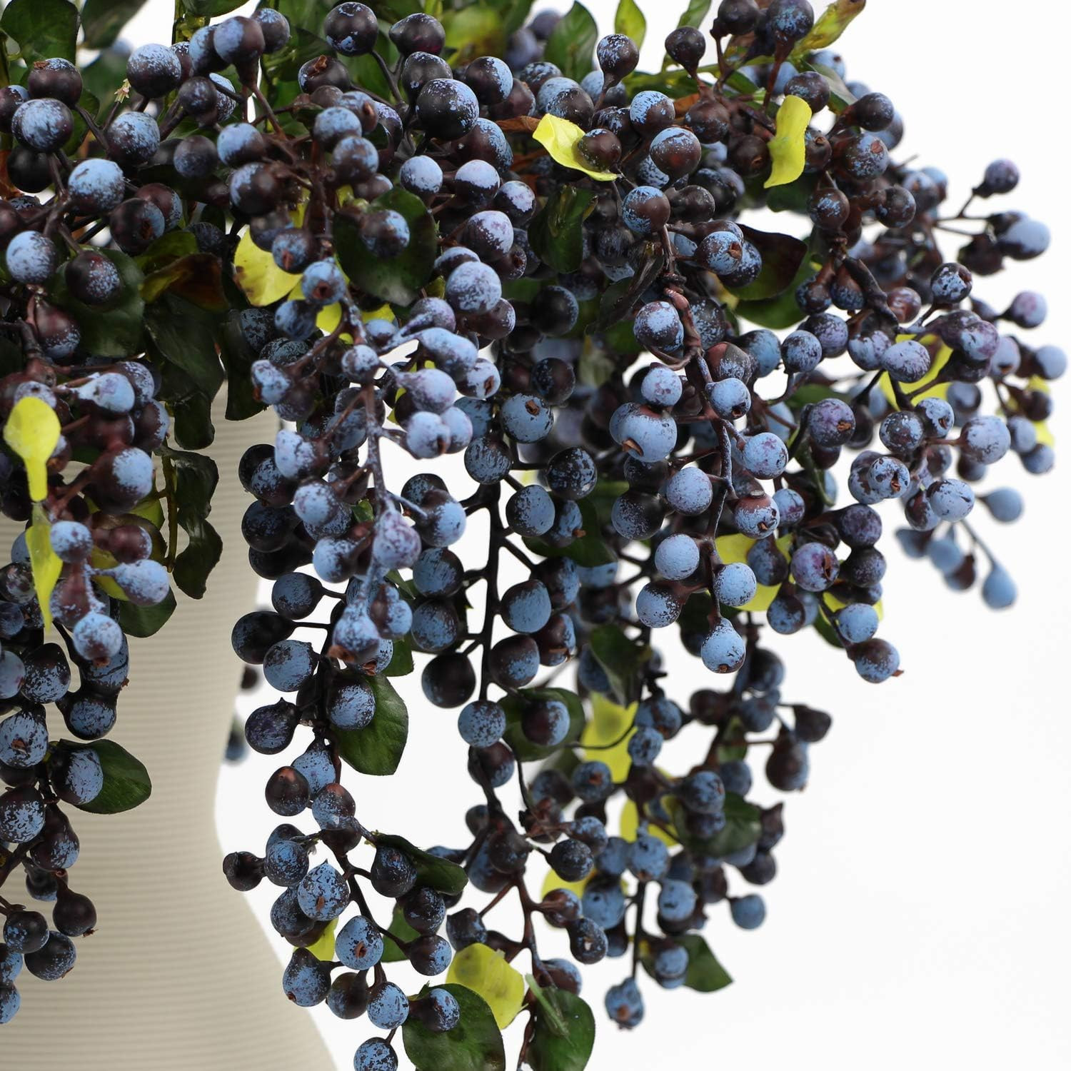2Pcs Frosted Blueberry Stems | Fall Decor for Wreaths & Thanksgiving