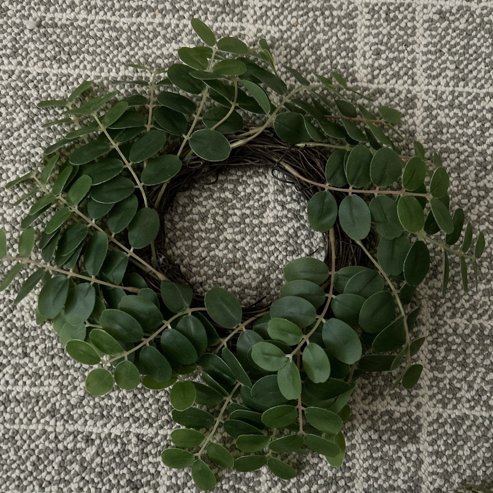 2 Greenery Candle Ring Wreaths