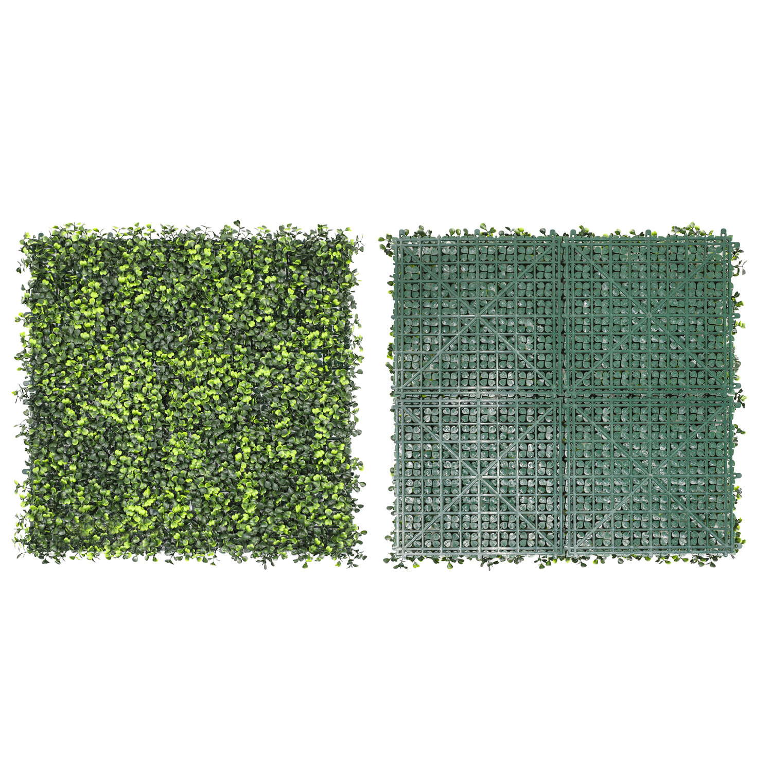 Artificial Boxwood Leaf with cover back Privacy Fence Screen Home Décor Hedge