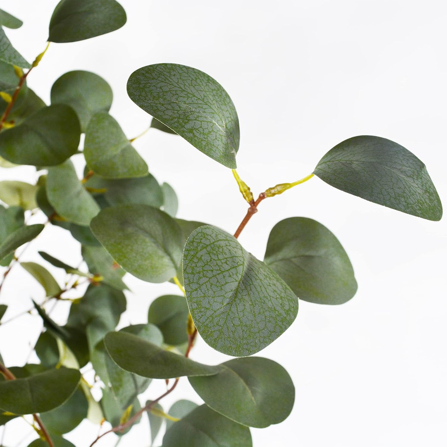6Ft Artificial Eucalyptus Tree with Basket – Faux Green Silk Leaves Decor