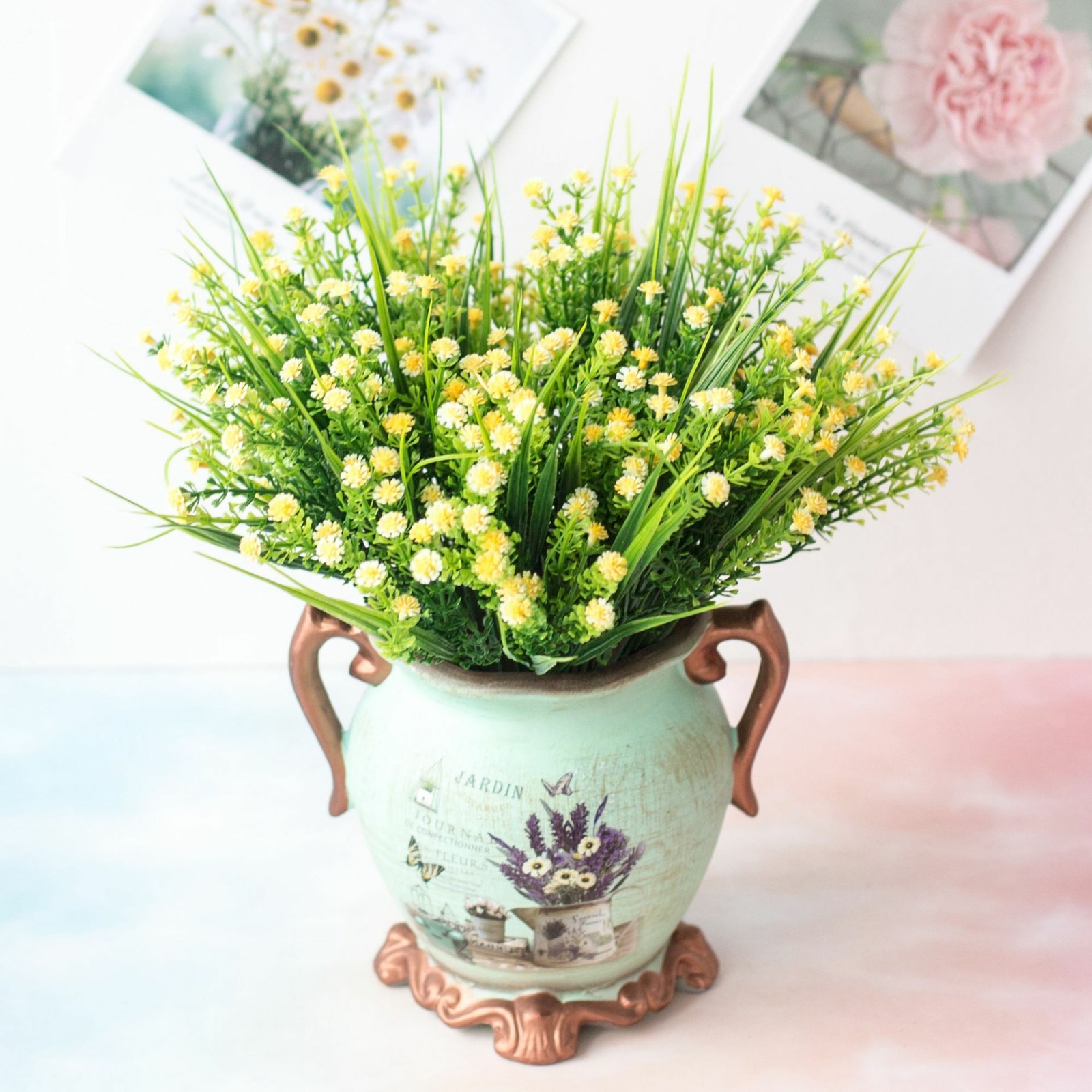 US Artificial Flowers Fake Plant Outdoor Floral Greenery Grass BUY 2 GET 2 FREE