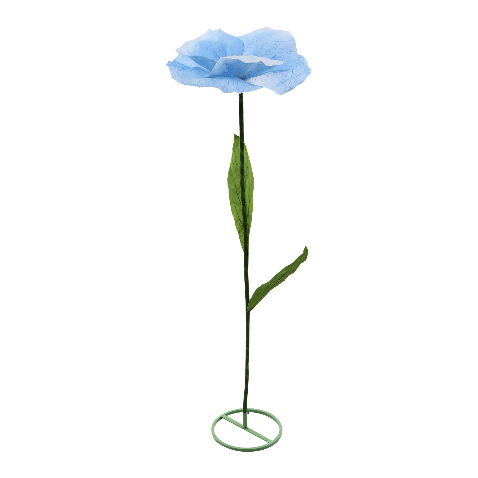 Handmade Blue Artificial Corn Poppy 3Pc Free-Standing Flowers for Wedding
