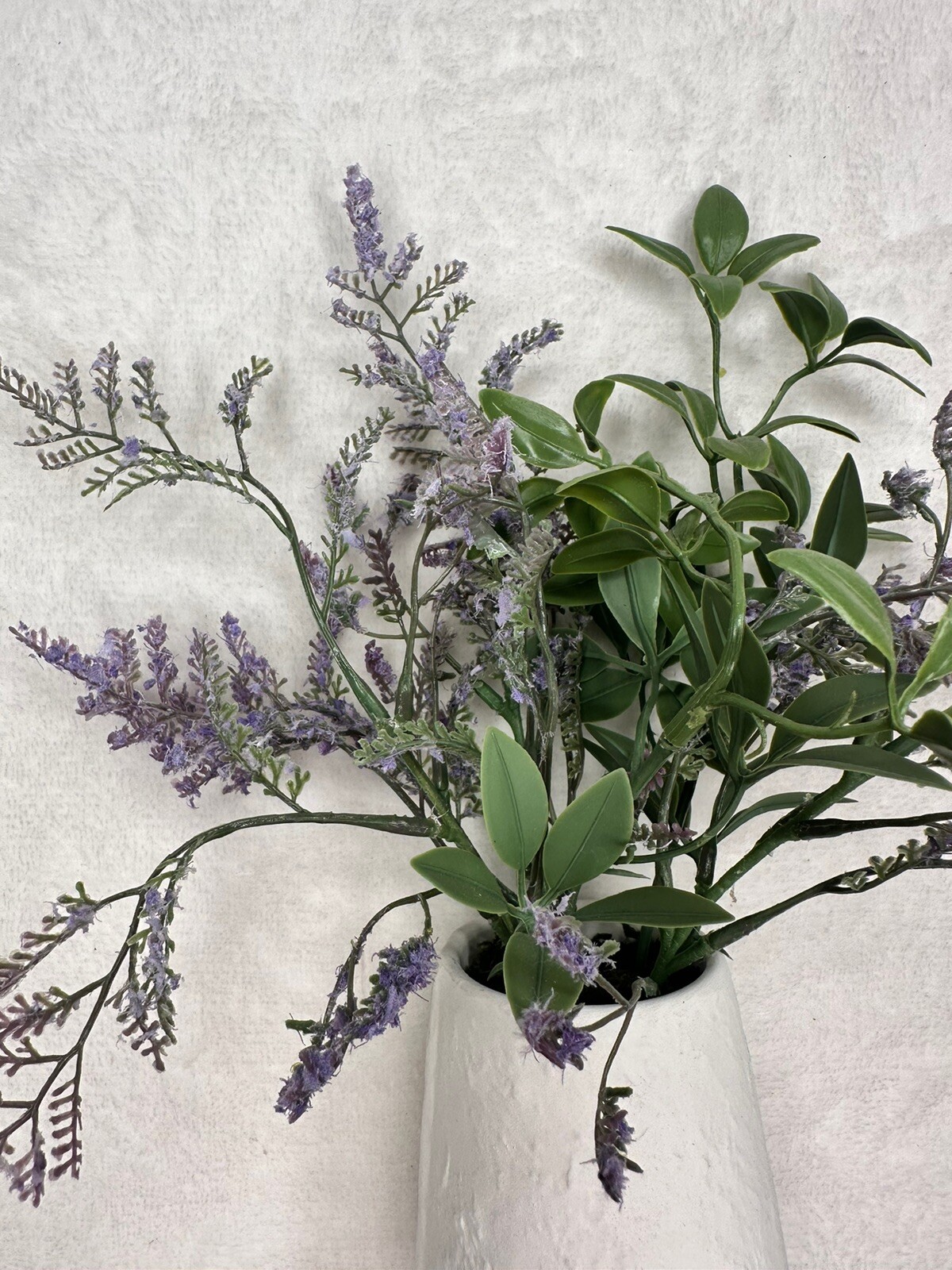 Target Tabletop Arrangement White Ceramic Faux Lavender Plant Modern Decor 1pc