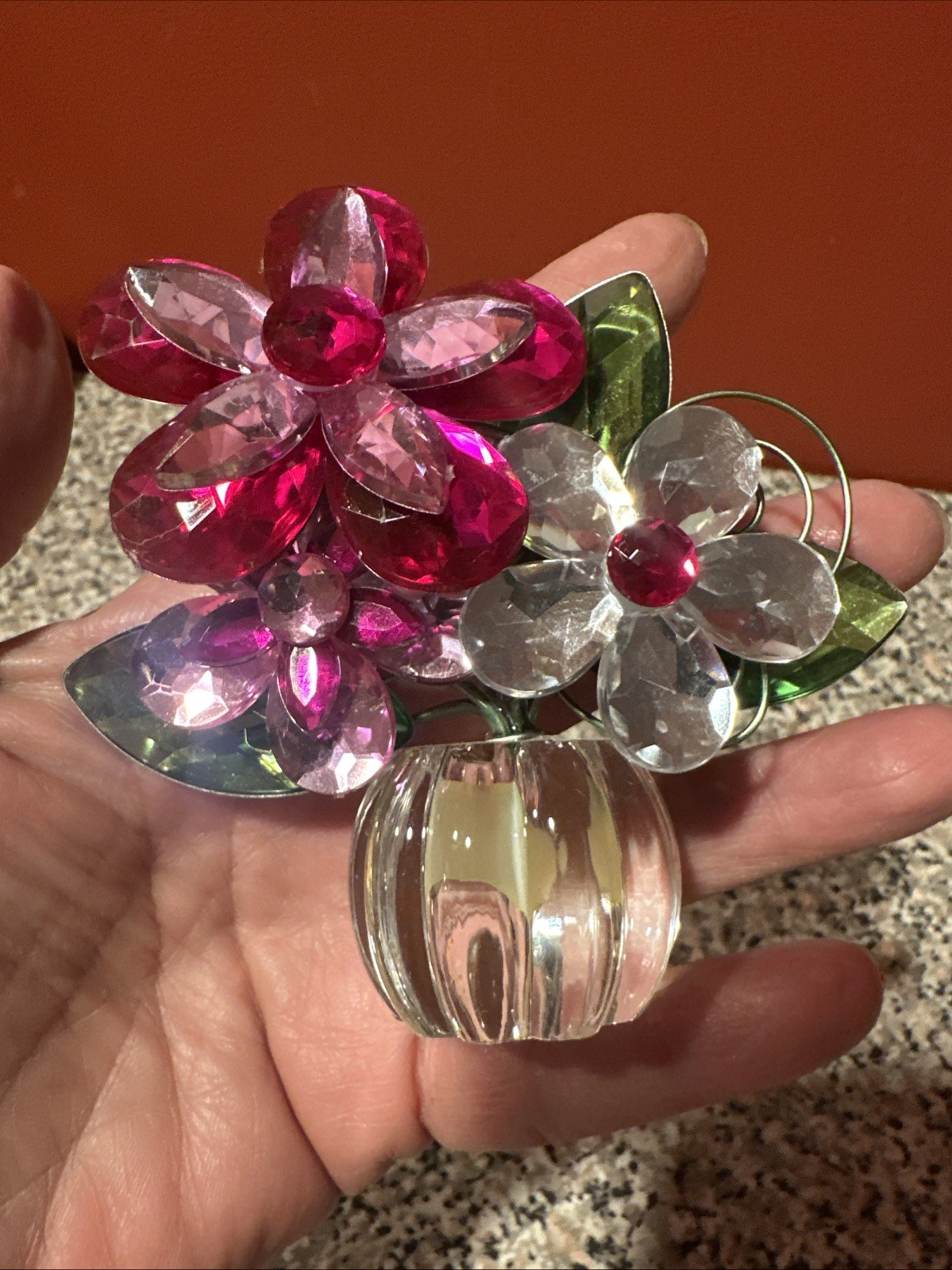 Bouquet Flowers Acrylic And Metal SH7