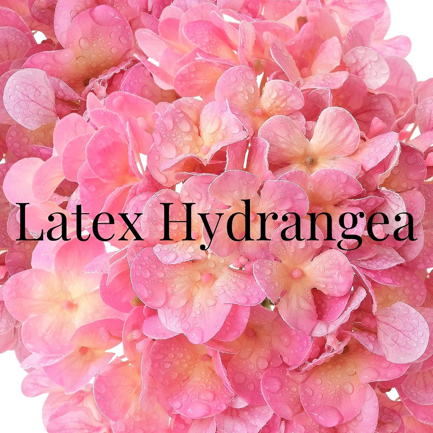 4 Pcs 20” Real Touch Hydrangeas Pink Artificial Hydrangeas Flowers Faux Late