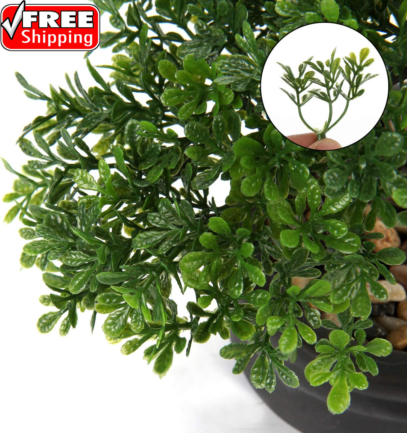 Artificial Bonsai Tree Juniper Faux Plants Indoor Small Fake Plants Decor with C