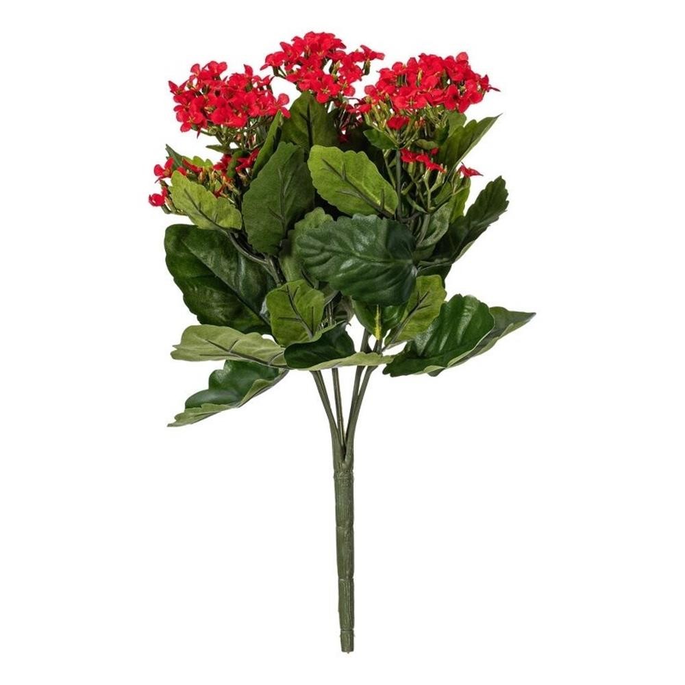 Vickerman 17.25″ Contemporary Fabric Artificial Kalanchoe Bush in Red