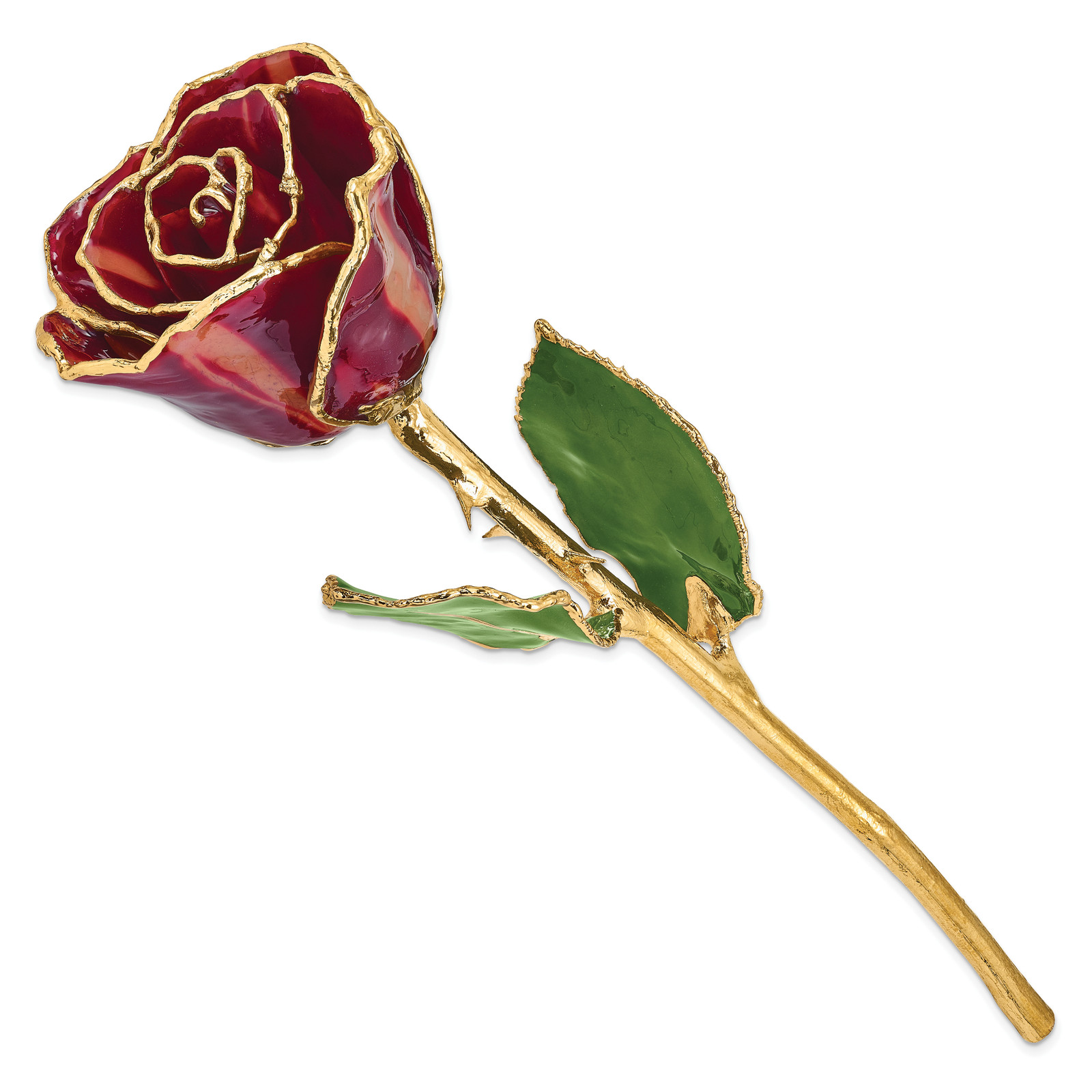Lacquer Dipped Gold Trimmed Abracadabra Real Rose GP9353
