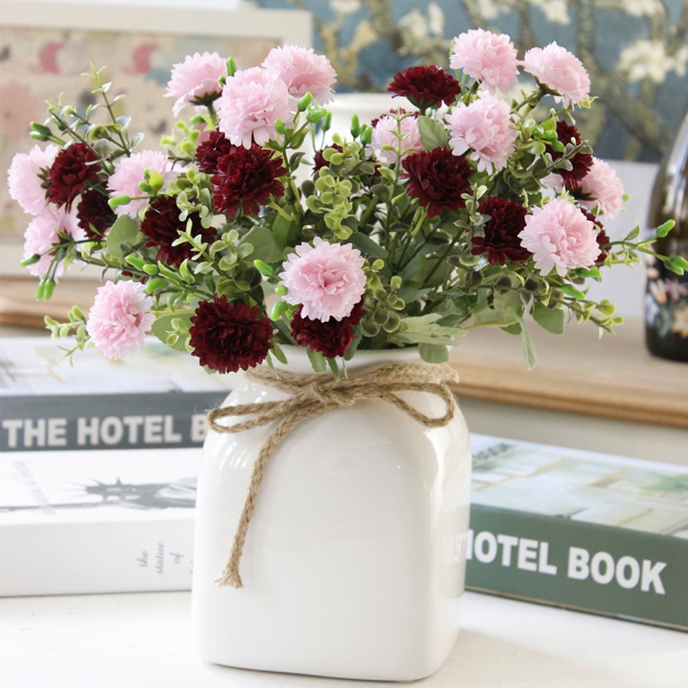 Artificial Pink Lilac Plants for Vase Arrangement Home Living Room Bedroom Decor