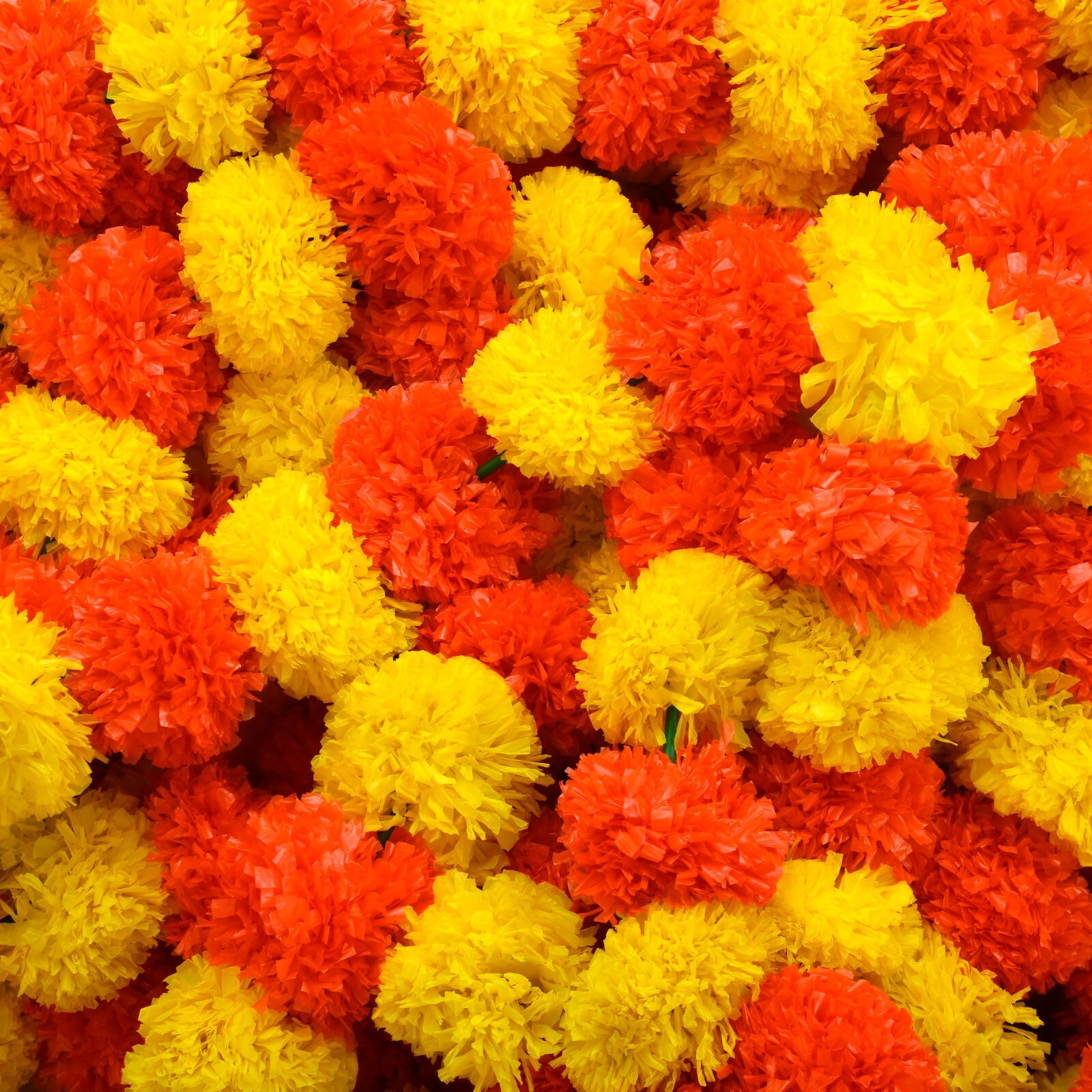Wholesale Lot Artificial Marigold Flowers Garlands Christmas Wedding Decoration