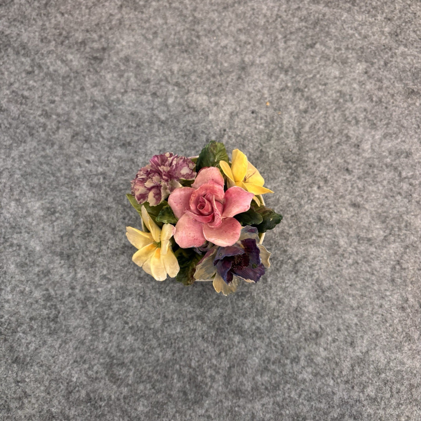 🌸 Vintage Crown Staffordshire Fine Bone China Floral Bouquet (c. 1930s-1950s)