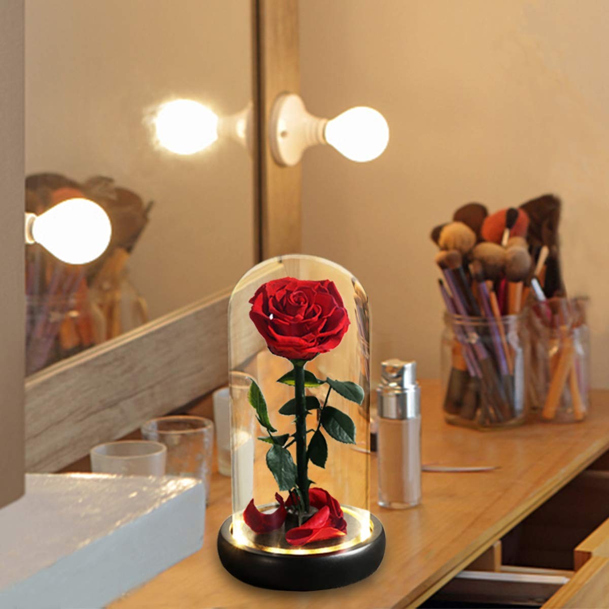 Mothers Day Rose Flower Gifts, Beauty and The Beast Rose Gifts for Women Wife…