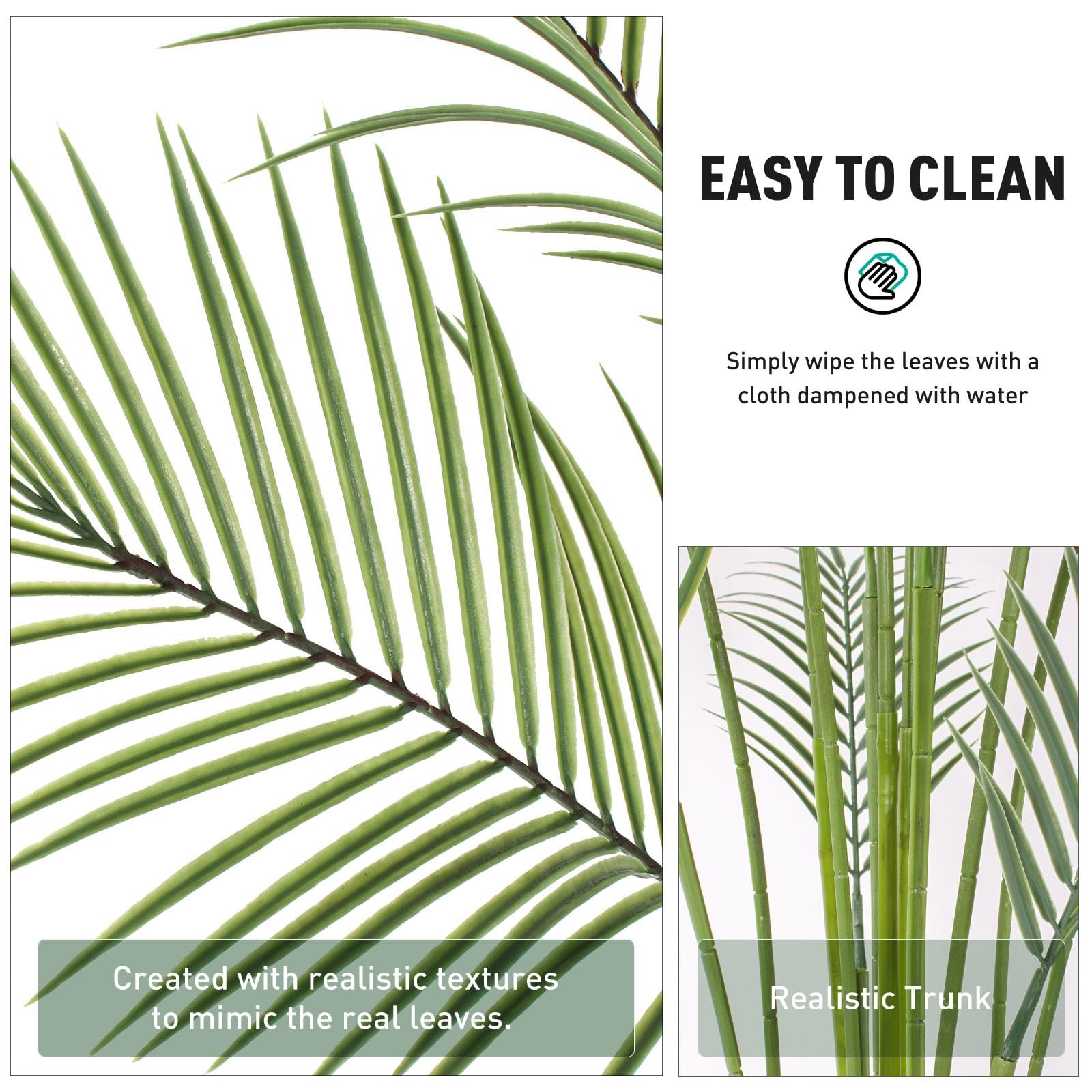 Artificial Palm Tree 7FT Tall Faux Palm Tree Indoor Fake Plants Faux Tropical…