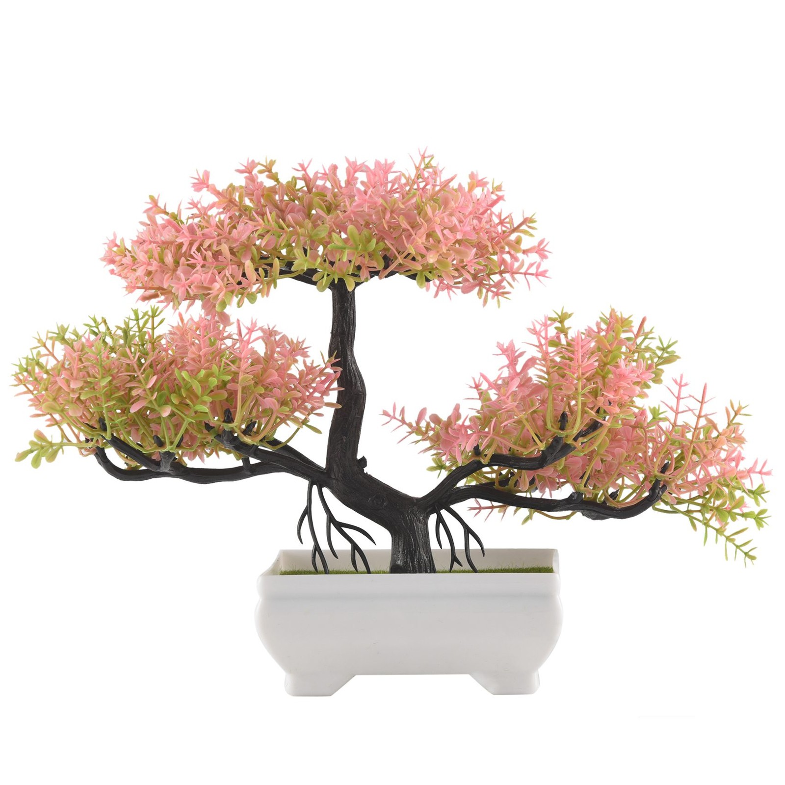 Artificial Plants Bonsai Small Tree Pot Fake Plant Flowers Potted Faux8285