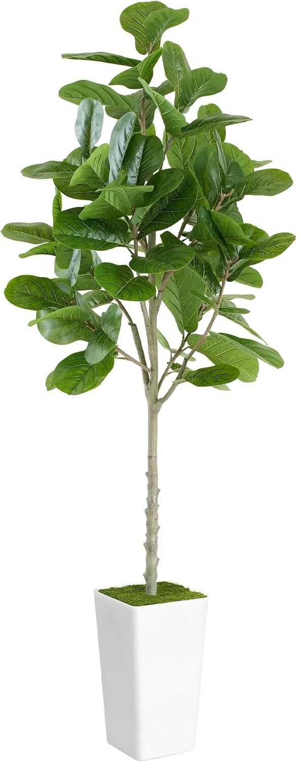 Artificial Fiddle Leaf Fig Tree 6ft Realistic Tall Fake Plants Office Home