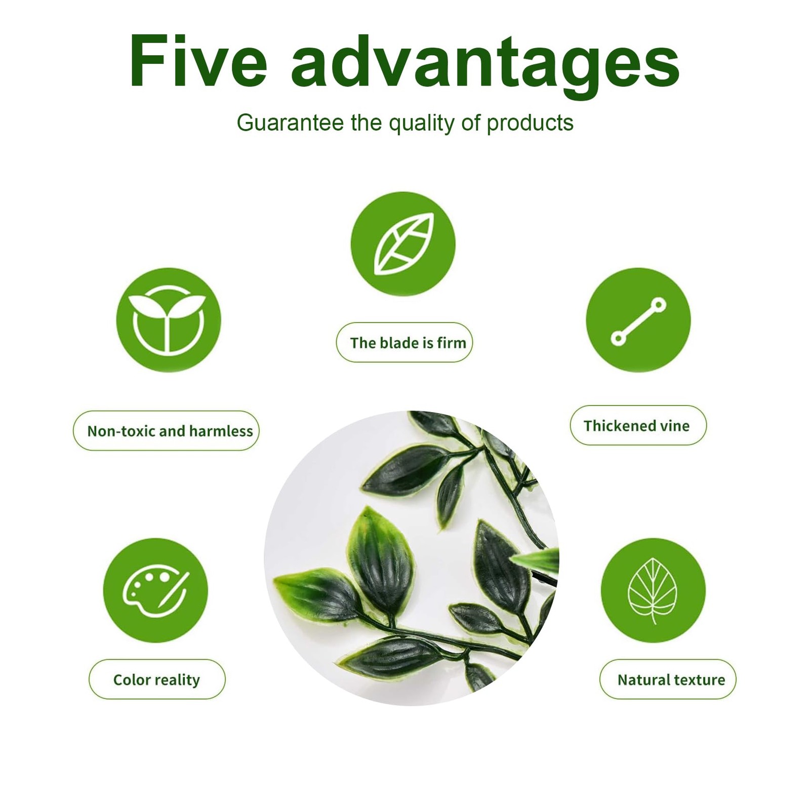 2Pcs Real-Touch Artificial Hanging Mandala Vine with Pot Faux Ivy Plant for I…