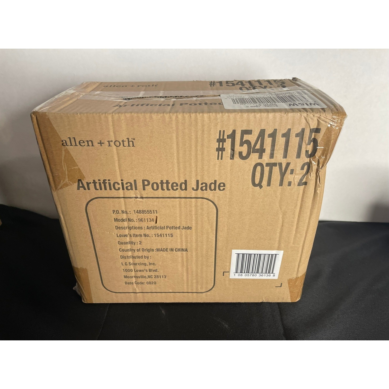 Set of 2 Allen + Roth Artificial Potted Jade Plant 10 Inch Model 961134
